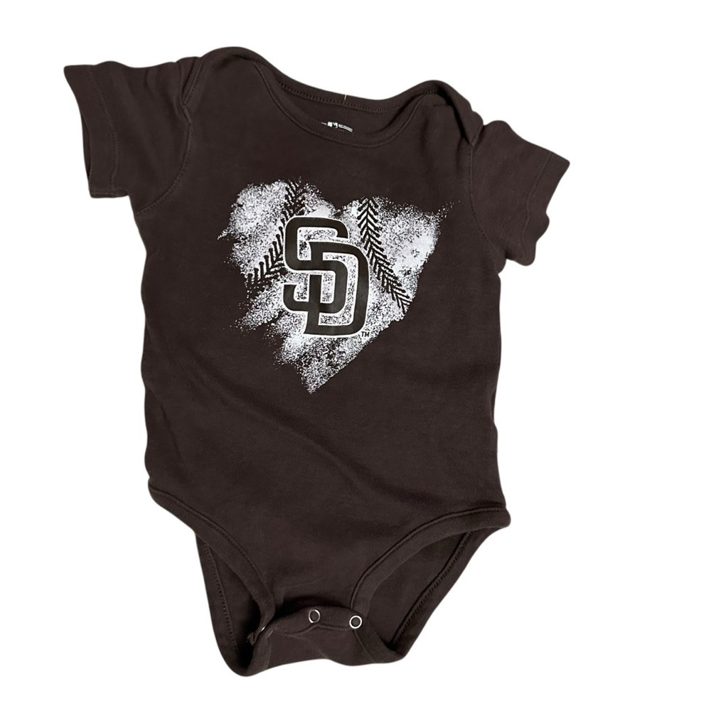 Genuine Merchandise Dark Brown Baby Onesie
